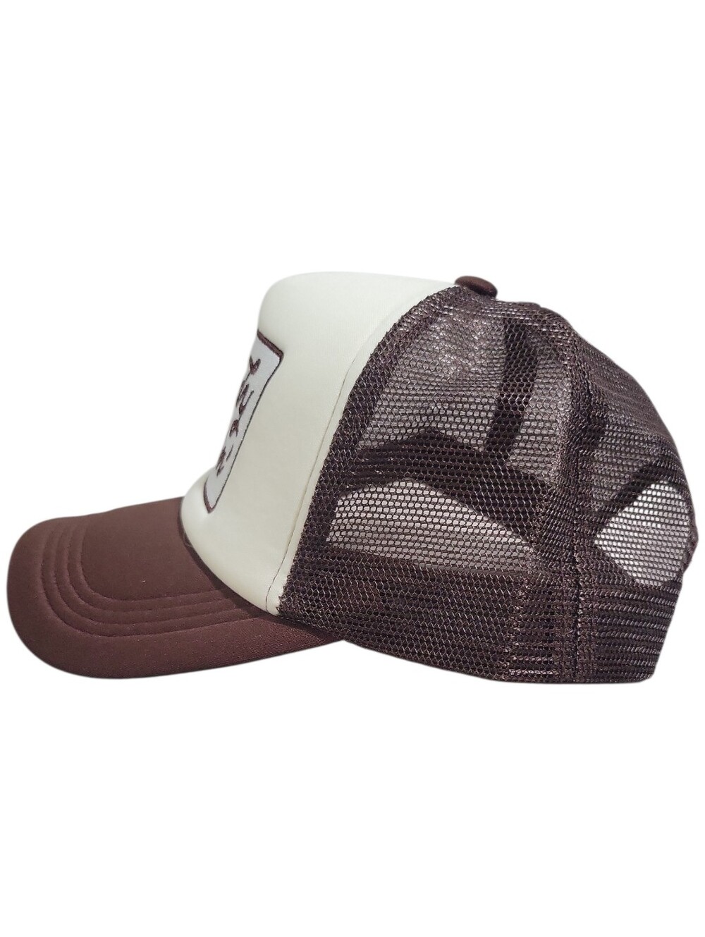 Howdy Darlin' Embroidered Foam Adjustable Brown Cream Trucker Hat New One Size - Picture 3 of 8